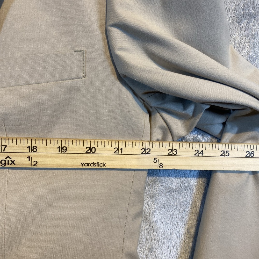 L.L Bean Mens Blazer Sport Coat Khaki Sz 44T‎ Two Button Classic USA **Flaw** - Picture 6 of 9